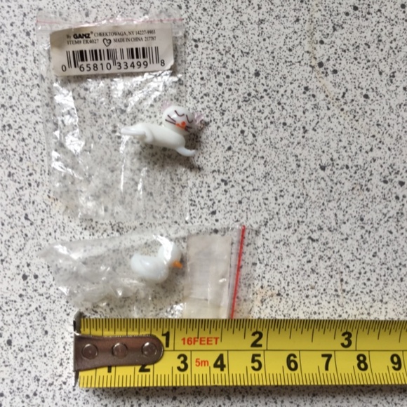 Glass miniature cat family, cat and duck - Picture 6 of 8